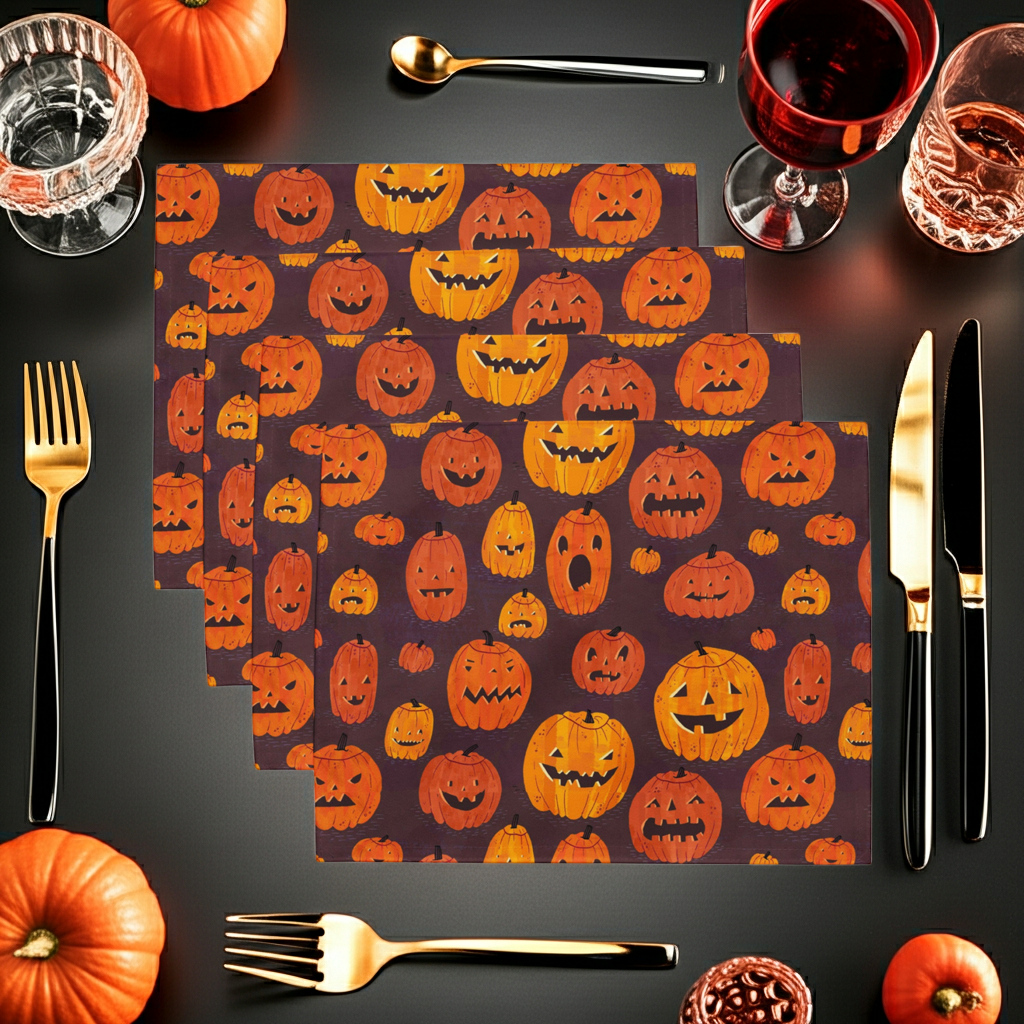 Jack O' Lantern Placemat Set