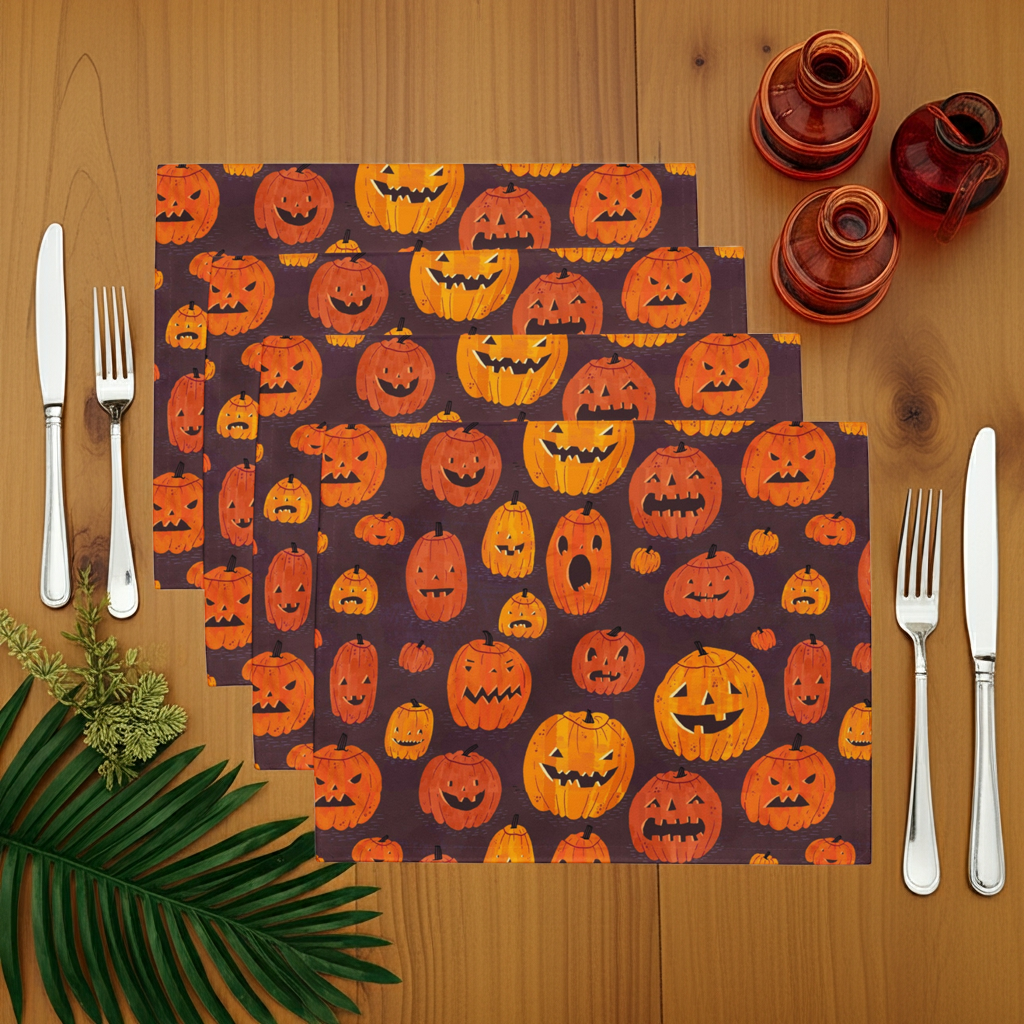 Jack O' Lantern Placemat Set