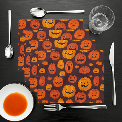 Jack O' Lantern Placemat Set